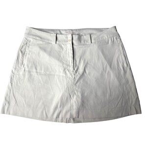 Nike Golf Womens Skort White Polyester Blend Athletic Wear 16